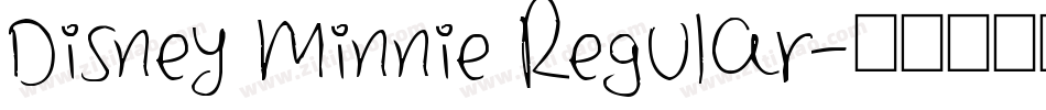 Disney Minnie Regular字体转换